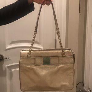 Gold Kate Spade shoulder bag